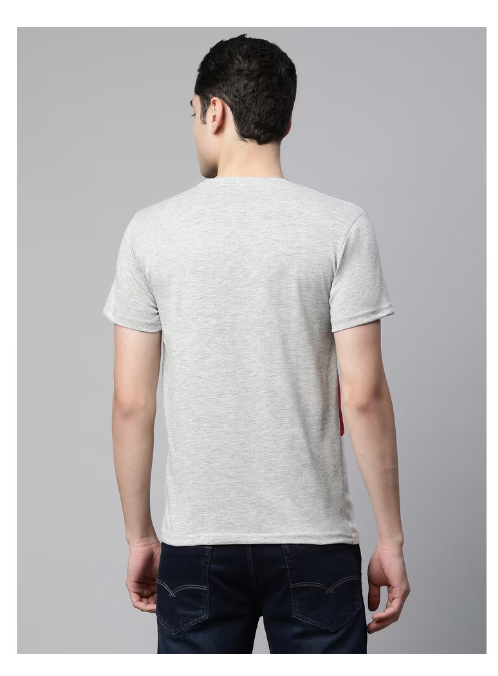 Color block pattern 2 half sleeve men's T-shirt