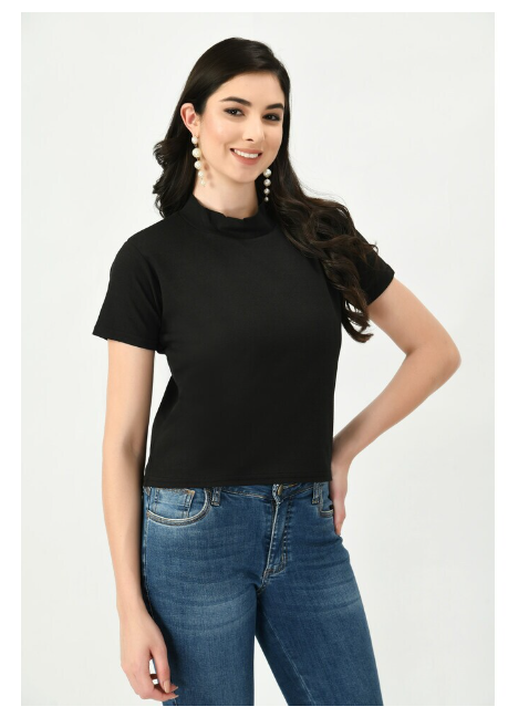 ARBITER COLLECTION Women's Cotton Solid T-Shirt