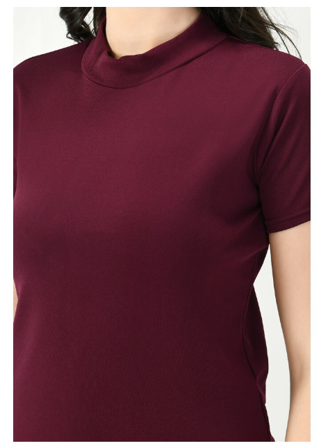 ARBITER COLLECTION Women's Cotton Solid T-Shirt