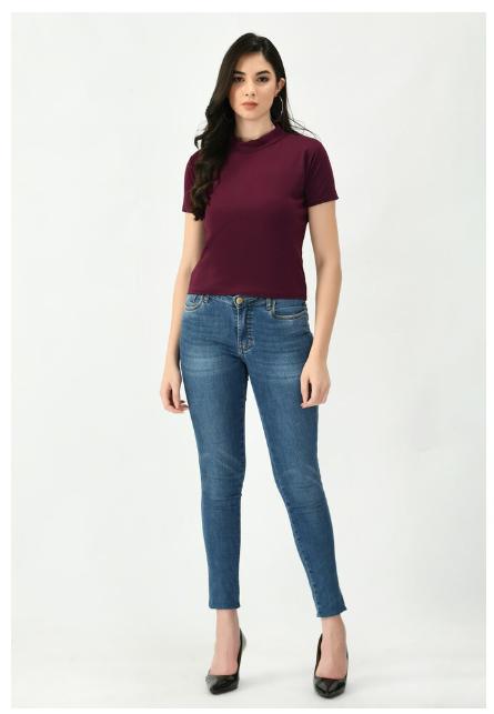 ARBITER COLLECTION Women's Cotton Solid T-Shirt