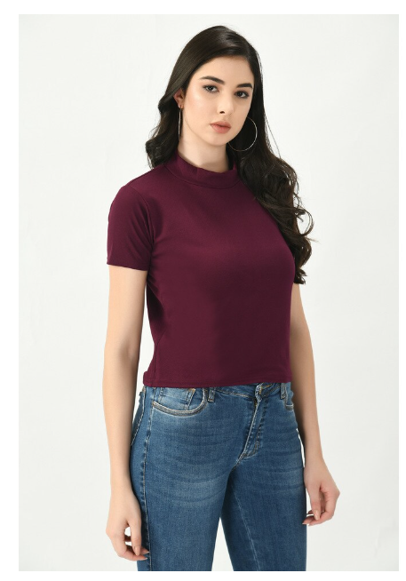 ARBITER COLLECTION Women's Cotton Solid T-Shirt