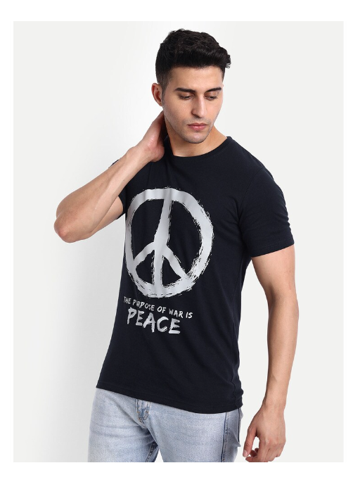 Tom Hiddle cotton Graphic Regular Fit men's T-shirt